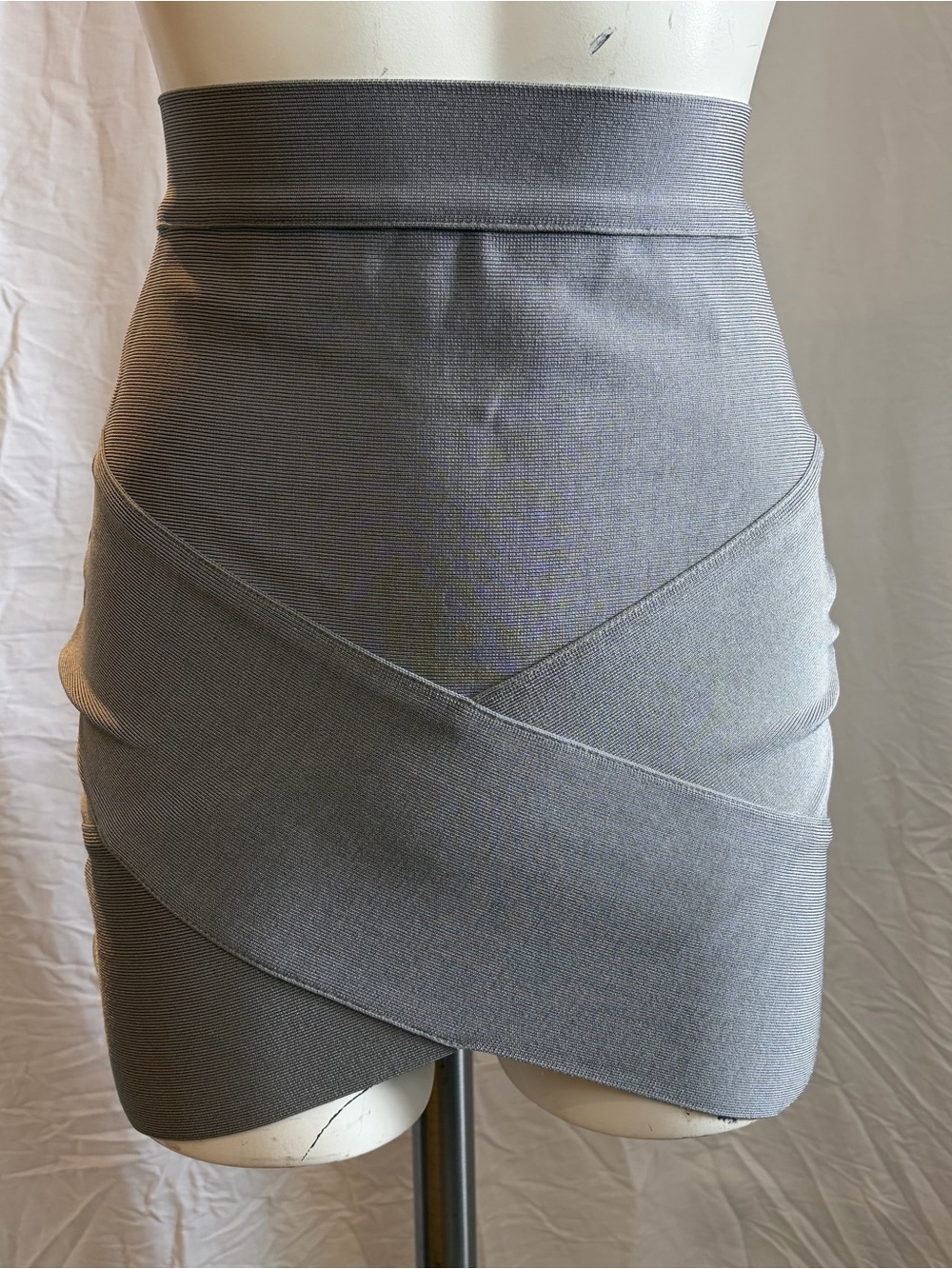 Gray bandage Women's mini Skirt
